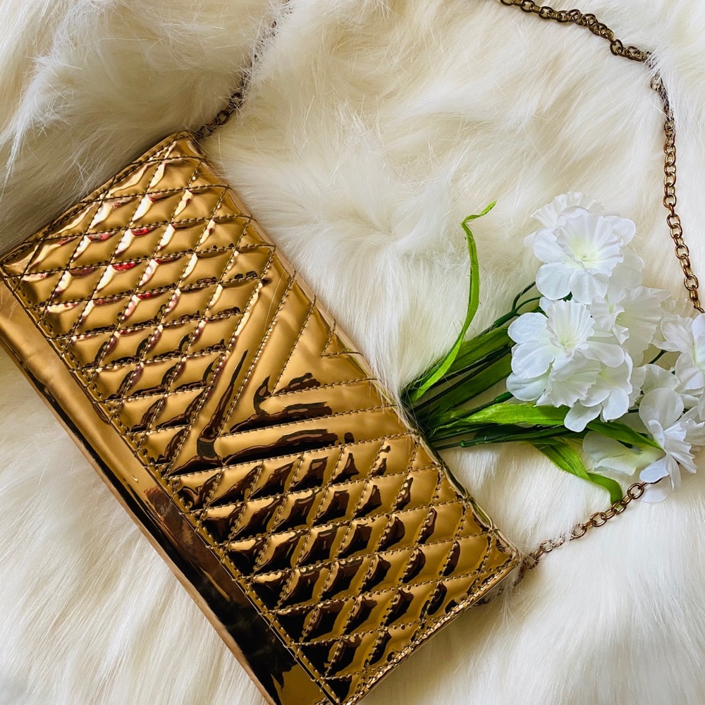 Gold Clutch Bag